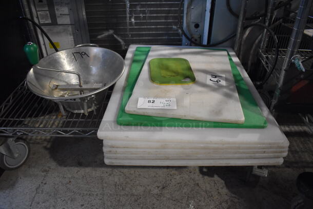ALL ONE MONEY! Tier Lot of Metal Sifter and Cutting Boards 