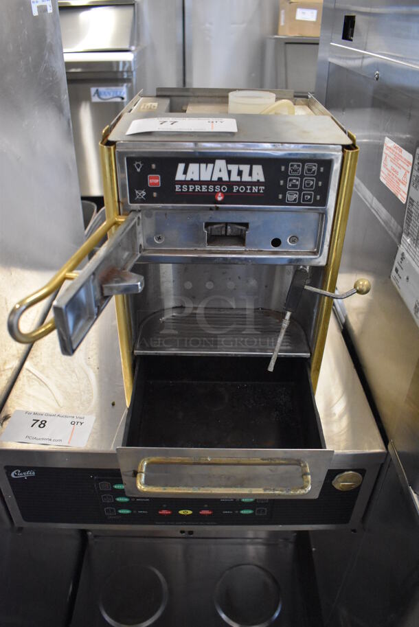 LavAzza Metal Commercial Countertop Single Group Espresso Machine.  - Image 2 of 6