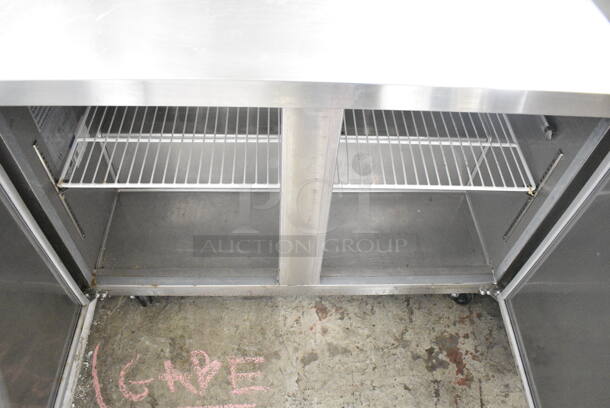2022 Avantco 178SSUC48RHC Stainless Steel Commercial 2 Door Undercounter Cooler on Commercial Casters. 115 Volts, 1 Phase. Tested and Working! - Image 3 of 12