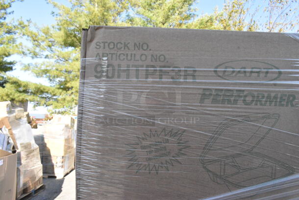 25 BRAND NEW Boxes Including 2 Box 395RP07 EcoChoice No PFAS Added Bamboo / Bagasse Blend 7" Plate - 1000/Case, MFHL8833CBLW Hinged Lid Containers, 2 Box Dart 90HTPF3R 9" x 9" x 3" White Foam Three-Compartment Square Take Out Container with Hinged Lid - 200/Case, 500CC20 Choice Clear PET Customizable Plastic Cold Cup - 20 oz. - 600/Case, 485CBW Choice 8" White Plastic Soda / Sundae Spoon - 1000/Case, 760SOUP6WPA Choice 6 oz Paper Hot Food Cups, 130BKFKSNSPX500 Choice Black Extra Heavy Weight Wrapped Plastic Cutlery Pack with Napkin and Salt and Pepper Packets - 500/Case, 5002BNAPWH Choice 2-Ply White Beverage / Cocktail Napkin - 3000/Case, 395RP06PF BAMBOO 9" ROUND PLATE 500/CS, 129MCR32B Choice 32 oz. Black Round Microwavable Heavy Weight Container with Lid 7 1/4" - 150/Case, 500CC10 Choice 10 oz. Clear PET Plastic Cold Cup - 1000/Case, Dart ClearPac SafeSeal 8 oz. Tamper-Resistant, Tamper-Evident Hinged Container with Flat Lid - 200/Case, 394325L Noble NexGen Powder-Free Disposable Blue Hybrid 3 Mil Thick Gloves - Large - 1000/Case, 4 Box 394345M Noble NexGen Powder-Free Disposable Black Hybrid 3 Mil Thick Gloves - Medium - 1000/Case. 25 Times Your Bid!  - Image 7 of 12