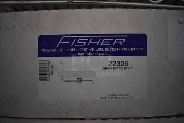 ALL ONE MONEY! Lot of 2 BRAND NEW IN BOX! Fisher 22306 Drain 