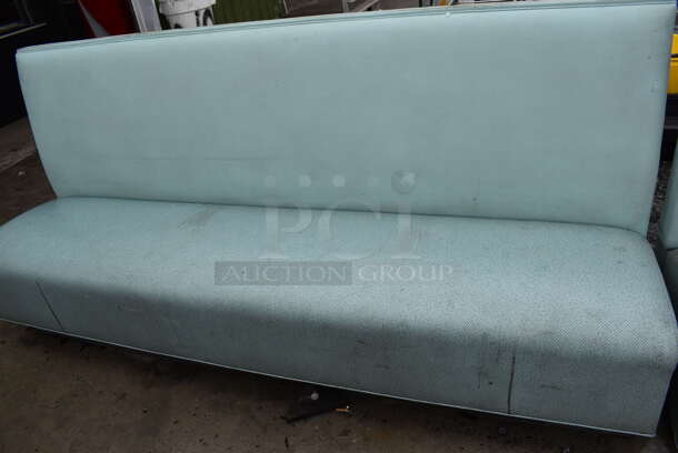3 Blue Single Sided Booth Seats. 90x26x43. 3 Times Your Bid! - Image 7 of 10