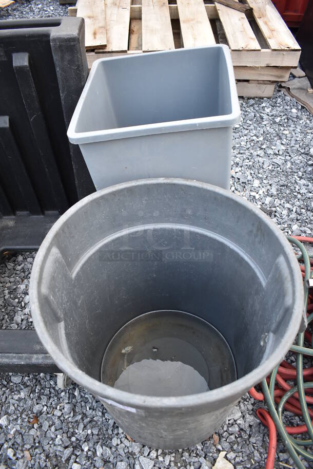 2 Various Gray Trash Cans. Includes 24x22x28. 2 Times Your Bid! - Image 4 of 5