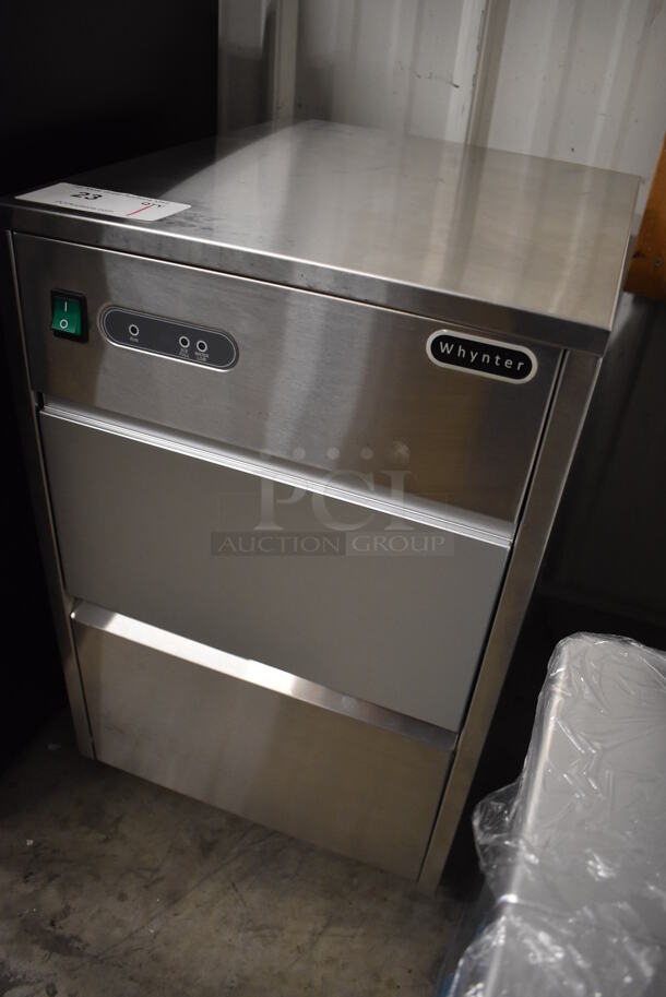 BRAND NEW SCRATCH AND DENT! Whynter FIM-450HS Stainless Steel Self Contained Ice Machine. 115 Volts, 1 Phase. 15x18.5x23. Tested and Working! - Image 3 of 6