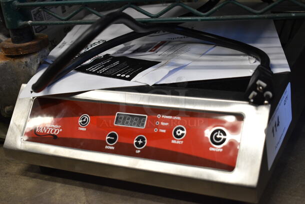 BRAND NEW SCRATCH AND DENT! 2023 Avantco 177IC3500 Stainless Steel Commercial Single Burner Induction Range. 208-240 Volts, 1 Phase. Tested and Working! - Image 2 of 5