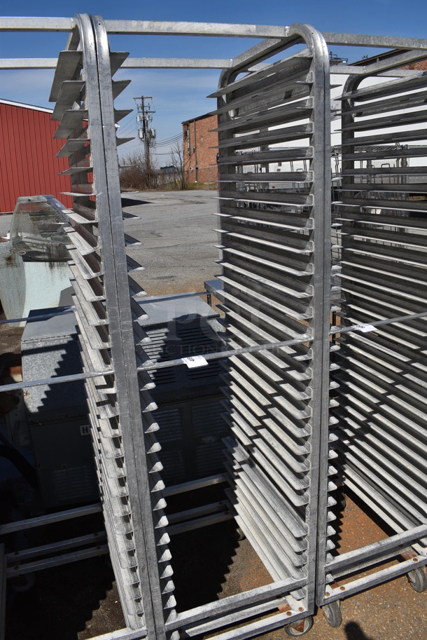 Metal Commercial Pan Transport Rack on Commercial Casters. 20.5x26x74 - Image 2 of 3