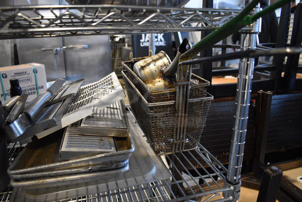 ALL ONE MONEY! Tier Lot of Various Metal Items Including Drop In Bins and Cylindrical Bins - Image 6 of 7