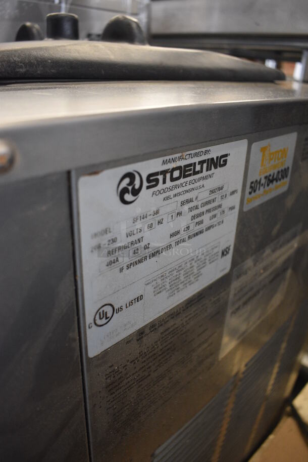 Stoelting Model SF144-38I Stainless Steel Commercial Countertop Air Cooled 2 Flavor w/ Twist Soft Serve Ice Cream Machine. 208-240 Volts, 1 Phase. 22x32x33
 - Image 5 of 6