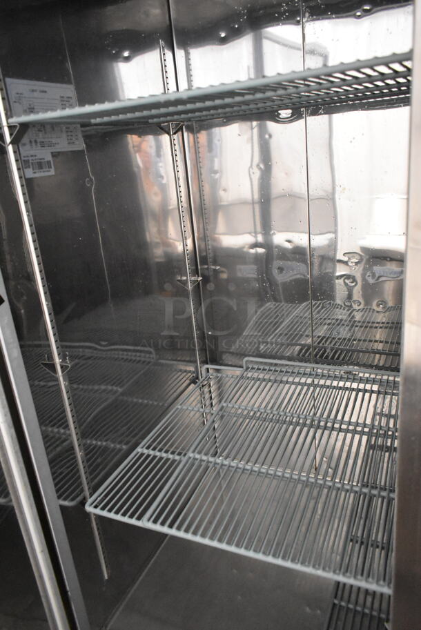 Universal Coolers RIFI-54 Stainless Steel Commercial 2 Door Reach In Freezer w/ Poly Coated Racks. 115 Volts, 1 Phase. Tested and Working! - Image 2 of 5
