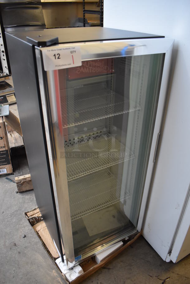 BRAND NEW! 2021 IDW G4-H0234B ENERGY STAR Metal Commercial Mini Cooler Merchandiser w/ Poly Coated Racks. 110-120 Volts, 1 Phase. 18x20x41. Tested and Working! - Image 2 of 6