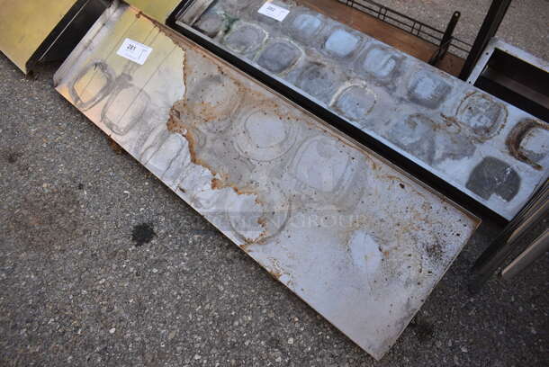 Metal Shelf w/ Wall Mount Brackets. 42x12x11 - Image 2 of 3