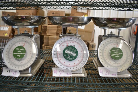 3 Metal Countertop Scales; Marco SW10211, 2 Yamato SM(N). 3 Times Your Bid!