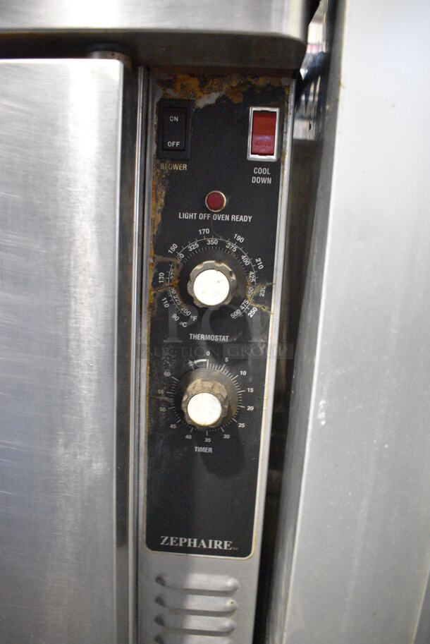 2 Blodgett Zephaire Stainless Steel Commercial Propane Gas Powered Full Size Convection Oven w/ Solid Doors, Metal Racks and Thermostatic Controls on Commercial Casters. 38x40x68.5. 2 Times Your Bid! - Image 4 of 7