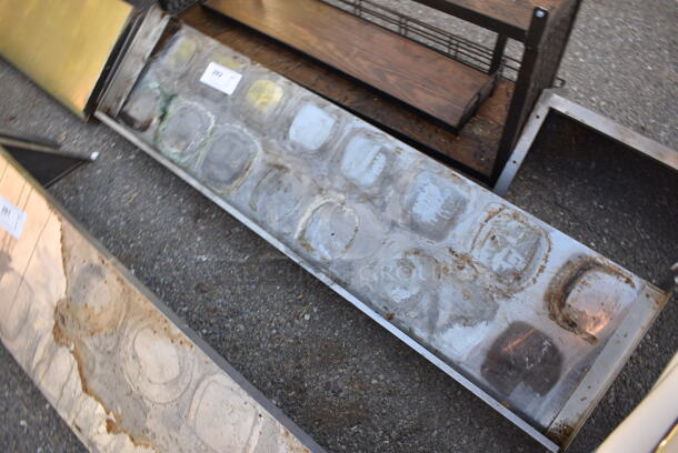 Metal Shelf w/ Wall Mount Brackets. 48x12x10 - Image 2 of 4