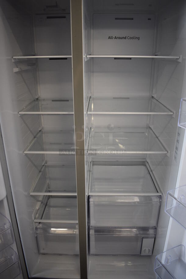 BRAND NEW SCRATCH AND DENT! Samsung Stainless Steel Reach In Cooler Freezer w/ Water Dispenser. 115 Volts, 1 Phase. 36x33x70. Tested and Working! - Image 5 of 7