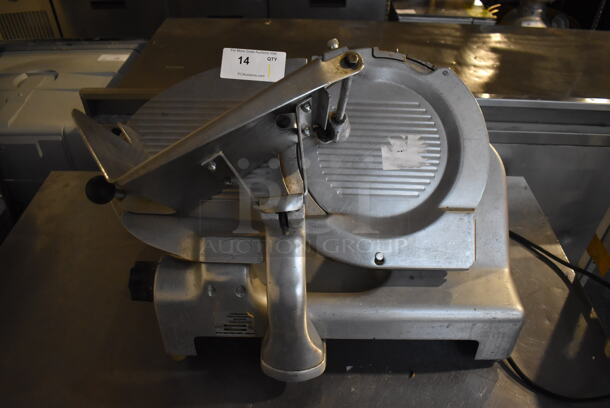 Berkel 809/1 Stainless Steel Commercial Countertop Automatic Meat Slicer. 115 Volts, 1 Phase. 27x20x22. Tested and Does Not Power On