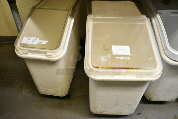 5 White Poly Ingredient Bin on Commercial Casters. 5 Times Your Bid! (kitchen) - Image 2 of 4