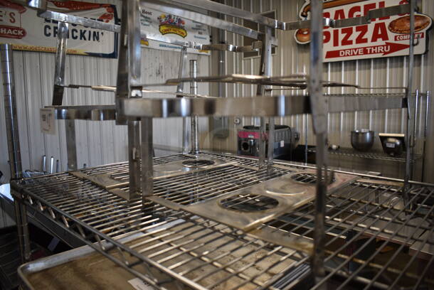 ALL ONE MONEY! Lot of 4 Metal Chafing Dish Frames. 12x24x7 - Image 3 of 3