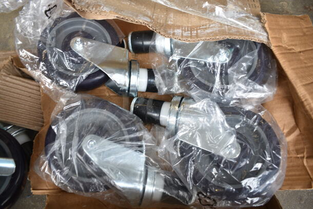 Box of 8 Commercial Casters.  - Image 2 of 3