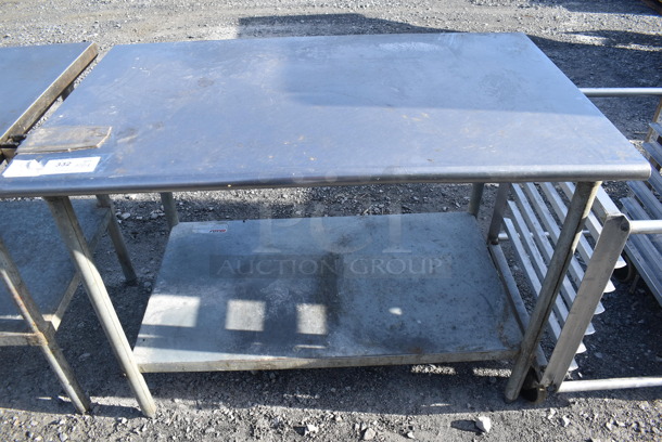 Stainless Steel Commercial Table w/ Can Opener Mount and Metal Under Shelf. 50x30x35 - Image 4 of 5