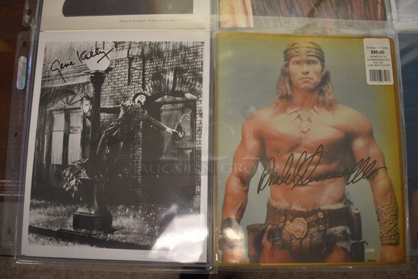 12 Autographed Headshots Including Three's Company Cast, Bette Midler, John Travolta, Gene Kelly, and Arnold Schwarzenegger. 12 Times Your Bid! - Image 2 of 8