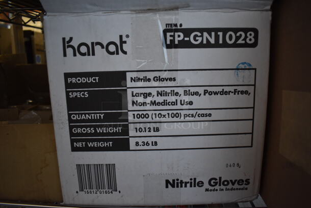 ALL ONE MONEY! Tier Lot of Various Items Including L Nitrile Gloves and 2 Venue Napkin Dispensers. - Image 7 of 12