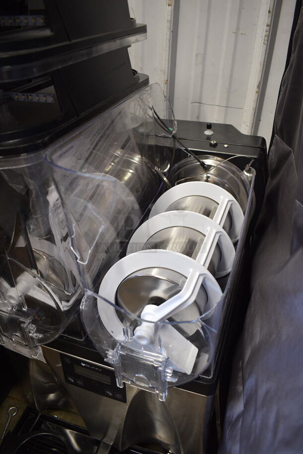 BRAND NEW SCRATCH AND DENT! 2023 Bunn ULTRA NX Stainless Steel Commercial Countertop Double 3 Gallon Slushy Machine. 120 Volts, 1 Phase. Tested and Working! - Image 4 of 7