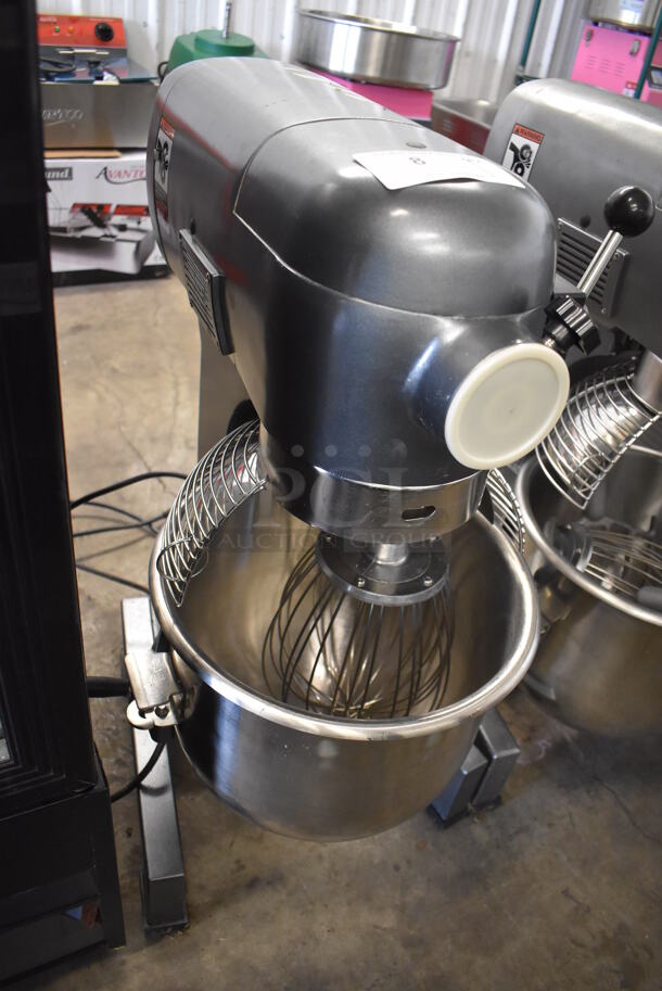 Avantco MX20 Metal Commercial 20 Quart Planetary Dough Mixer w/ Stainless Steel Mixing Bowl, Bowl Guard, Balloon Whisk Attachment. 120 Volts, 1 Phase. 19x21x32. Tested and Does Not Power On - Image 8 of 11