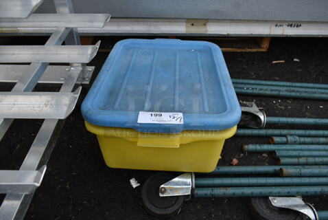 ALL ONE MONEY! Lot of 2 Bus Bins and 1 Lid.
