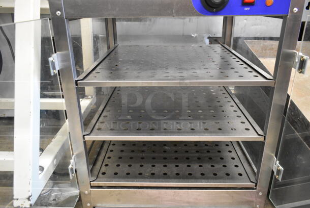 Stainless Steel Commercial Countertop Heated Display Case Merchandiser. Tested and Working! - Image 4 of 6