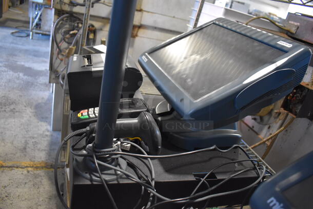Micros 15" POS Monitor, Epson M129H Receipt Printer, Credit Card Reader, Barcode Scanner and Metal Cash Drawer - Image 3 of 8