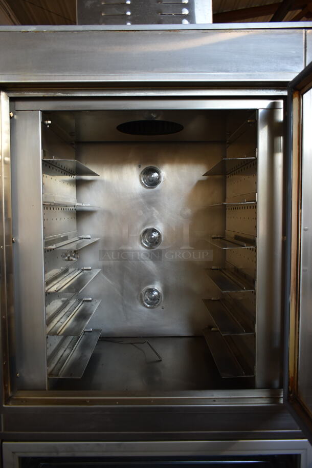 Nu Vu OP-2FM Stainless Steel Commercial Floor Style Electric Powered Oven Proofer on Commercial Casters. 120/208 Volts, 3 Phase.  - Image 7 of 9