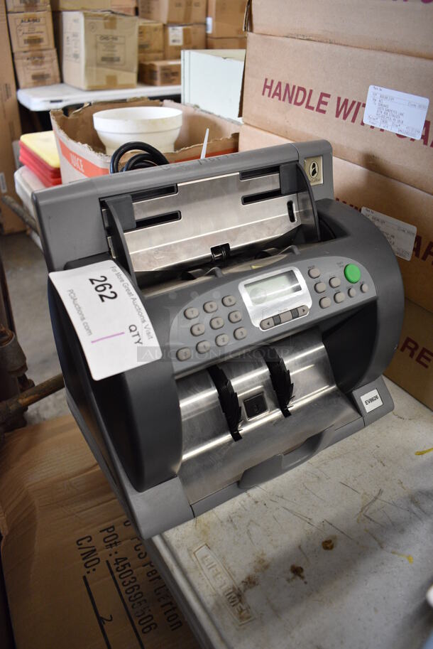 De La Rue Countertop Bill Counting Machine. 12x12x11. Tested and Working! - Image 4 of 6