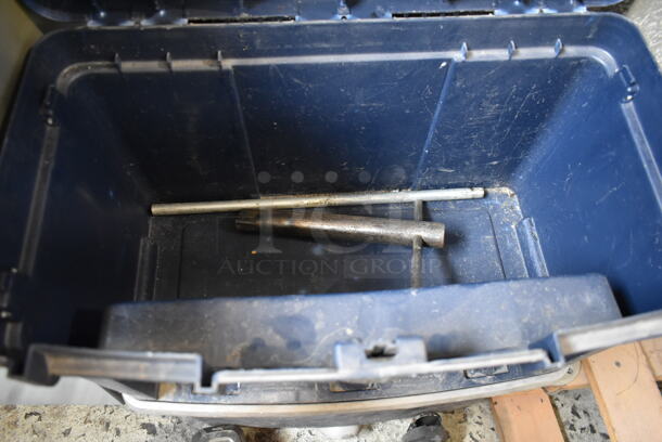 Bauer 1962E-B 7" Angle Grinder, Warrior 57806 Reciprocating Saw and Tool Box. Tested and Working! - Image 4 of 10