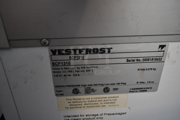 Vestfrost SCF1310 Metal Chest Freezer w/ Sliding Lids and 2 Baskets. 115 Volts, 1 Phase. Tested and Working! - Image 6 of 6