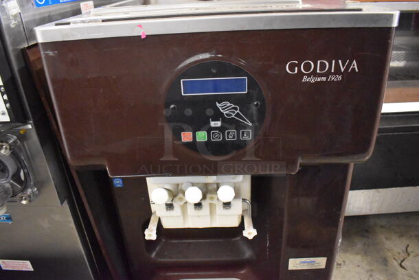 Godiva Stainless Steel Commercial Countertop Air Cooled 2 Flavor w/ Twist Soft Serve Ice Cream Machine. 208-230 Volts, 3 Phase. 21.5x35x36 - Image 5 of 7