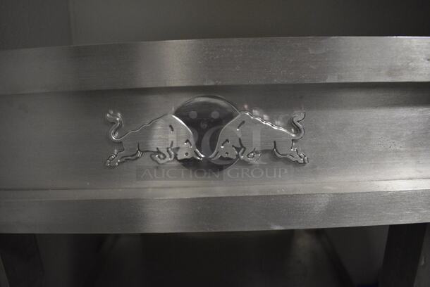 Metal Table w/ 2 Under Shelves. 22x22x39.5. (kitchen) - Image 4 of 4