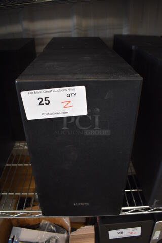 2 Samsung PS-WR53D Subwoofer Speakers. 110-120 Volts, 1 Phase. 8x11.5x14. 2 Times Your Bid!