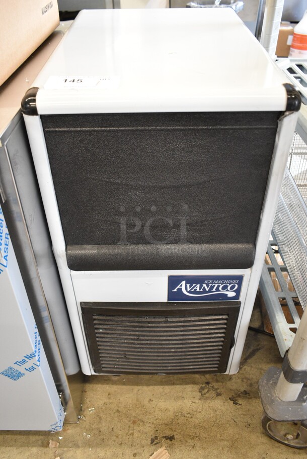 BRAND NEW SCRATCH AND DENT! Avantco 194UCB77A Stainless Steel Commercial Undercounter Self Contained Bullet Ice Machine - 96 lb. 115 Volts, 1 Phase.  - Image 2 of 7