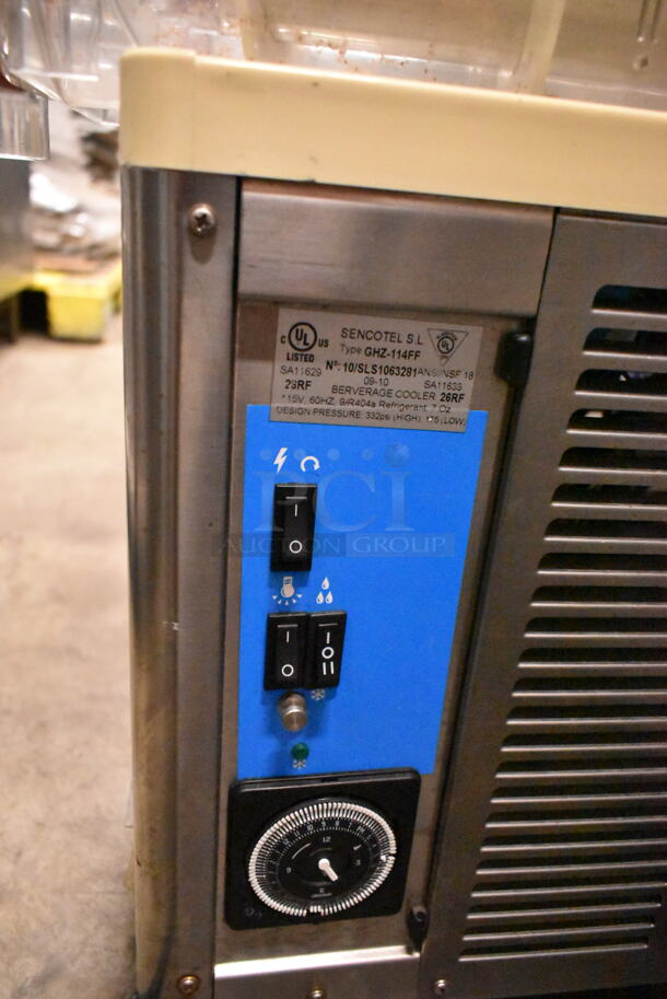 GHZ-114FF Stainless Steel Commercial Countertop Single Hopper Slushie Machine. 115 Volts, 1 Phase. Tested and Working! - Image 6 of 7