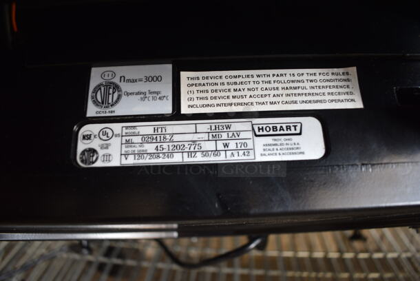 Hobart HTi Stainless Steel Commercial Countertop Scale w/ Detecto SCS30 30 Pound Capacity Scale. 120/208-240 Volts, 1 Phase.  - Image 6 of 6