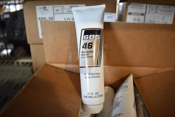 Box of SBS 46 Protective Cream Tubes. Approximately 24 Tubes. 1.5x2x7.5