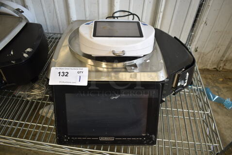 Hobart HTi Stainless Steel Commercial Countertop Scale w/ Detecto SCS30 30 Pound Capacity Scale. 120/208-240 Volts, 1 Phase. 