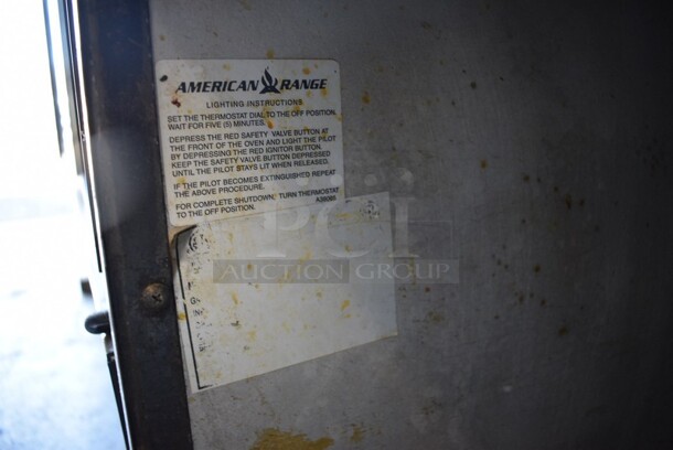 American Range Metal Commercial Propane Gas Powered 4 Burner Range with Undershelf. 24x32.5x56.5. - Image 4 of 6