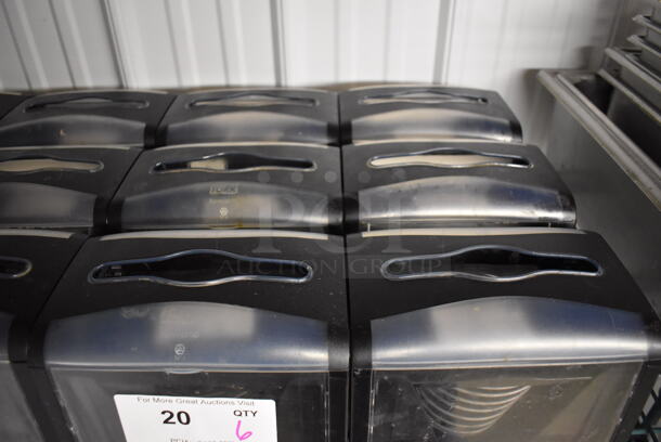 6 Tork Black and Clear Poly Napkin Dispensers. 8x6x6. 6 Times Your Bid! - Image 3 of 3