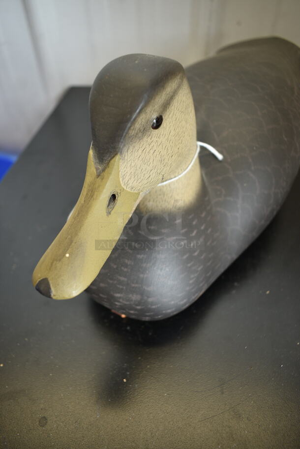Hand Carved Duck Decoy signed by Award Winning Artist, Ken Scheimreif - Image 3 of 7