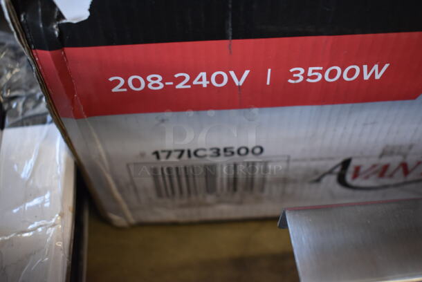 BRAND NEW IN BOX! Avantco 177IC3500 Stainless Steel Commercial Countertop Electric Powered Single Burner Induction Range. 208-240 Volts, 1 Phase. 13x17x4. Tested and Working! - Image 6 of 7