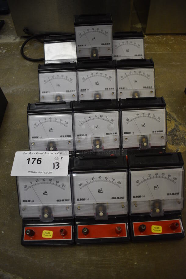 13 Globe EDM-14 Amp Meteres in Red and Black. 13 Times Your Bid! (Main Building) - Image 6 of 8