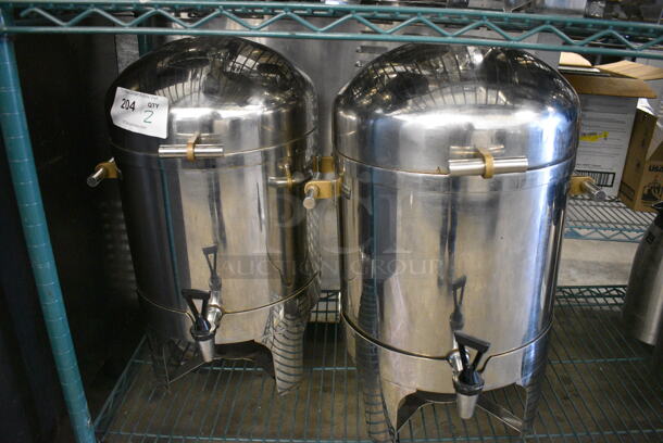 2 Metal Beverage Holder Dispensers on Stands. 16x16x22. 2 Times Your Bid!