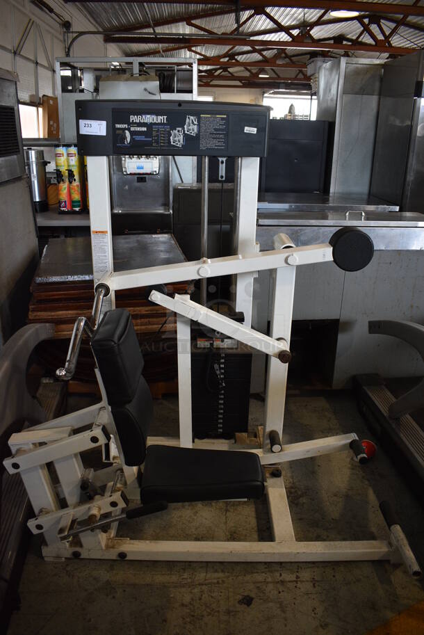 Paramount Model AP-2200 Metal Commercial Floor Style Triceps Extension Machine. Maxes Out At 250 Pounds. 44x52x62 - Image 2 of 6